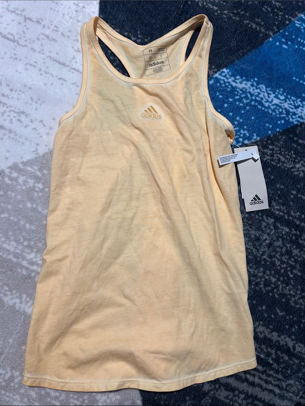 adidas Girls' Light Yellow Racerback Tank